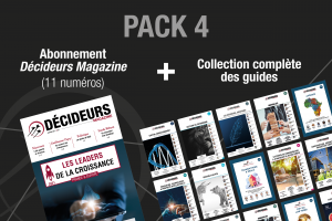 PACK 4 :<br>- ABONNEMENT DECIDEURS MAGAZINE - 1 an<br>+ COLLECTION COMPLÈTE DES GUIDES